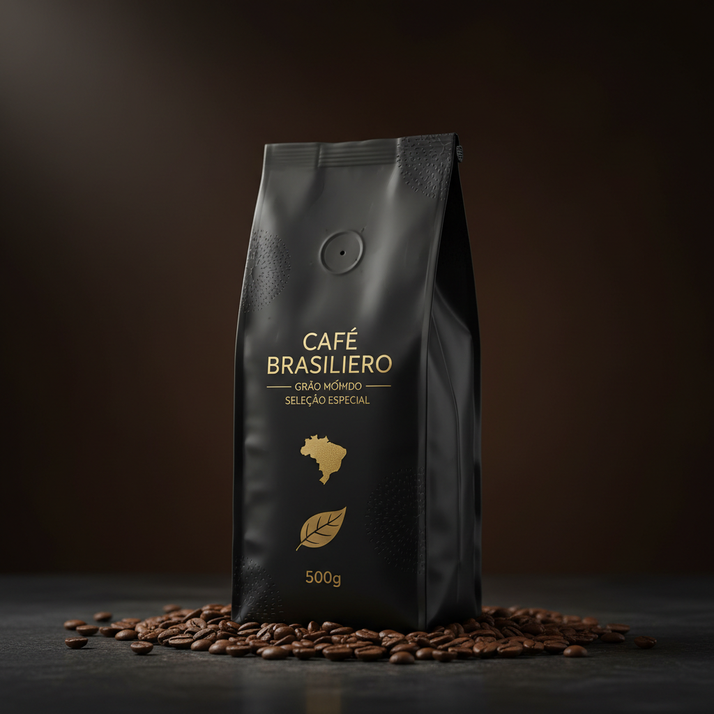 Café Brésil Santos — Visuel Premium